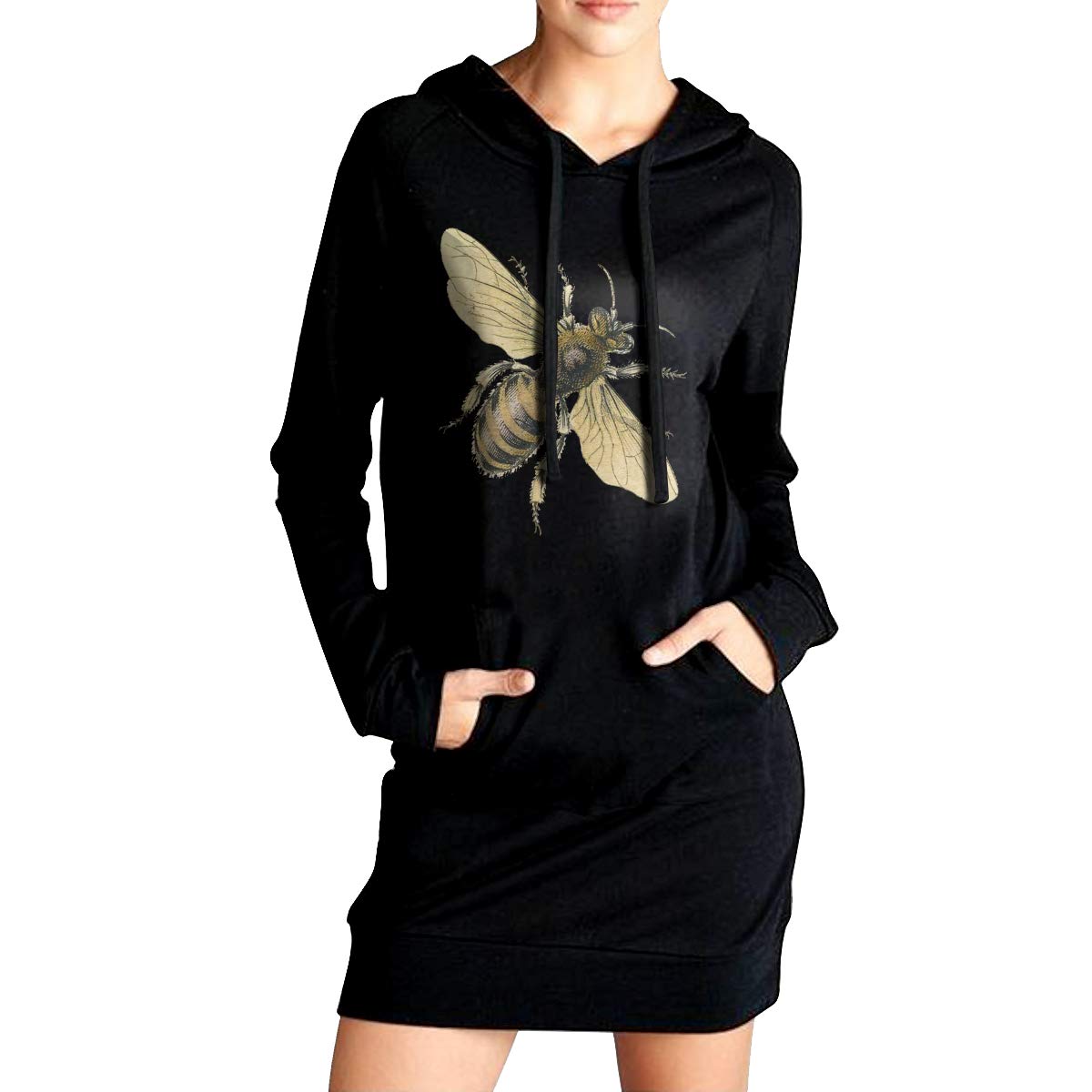 LL\u0026YGG Womens Long Hoodie Honey Bee 