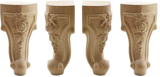 Amazon Com Weichuan Solid Unfinished Carved Wood Furniture Legs