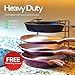 Miriga Life Heavy Duty Pot & Pan Organizer Rack Holder - Best for Kitchen and Cabinet Storage of Pots Pans Lids - Great for Cast Iron - No Assembly Required - Black