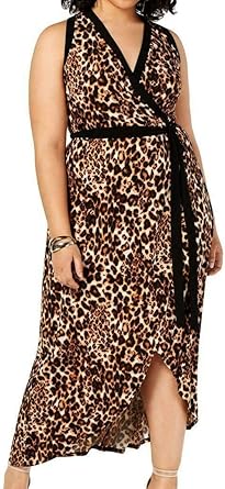 plus animal print dress