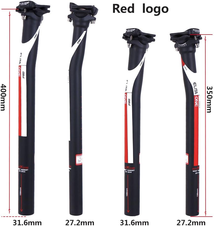 Tige De Selle Vélo ITM Effedue 27.2 Mm, Aluminium-carbone, 350 Mm, Fabrication Italienne