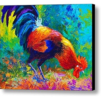 Amazon.com: Art Animal Painting Rooster Pattern Wall Art ...