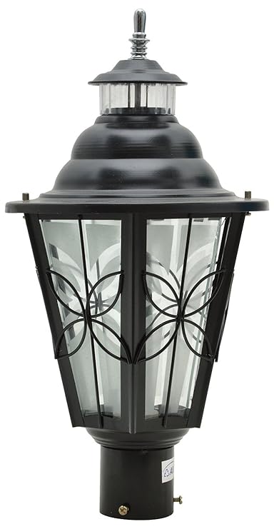 Glow Fixtures Garden Gate Light Penta Big Black