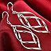 Elegant Fashion Jewelry 925 Silver Plated Stud Dangle Earings Double Banana