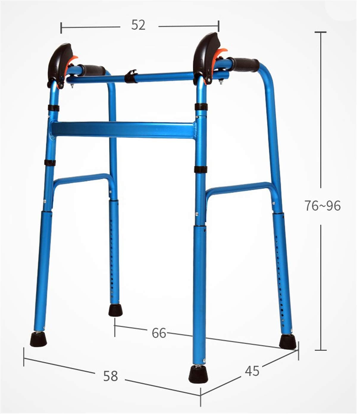 Autopeck Down Stairs Walker Climbing Standard Walkers Walking Folding Aluminium Lightweight Mobility Aid Old Disabled -