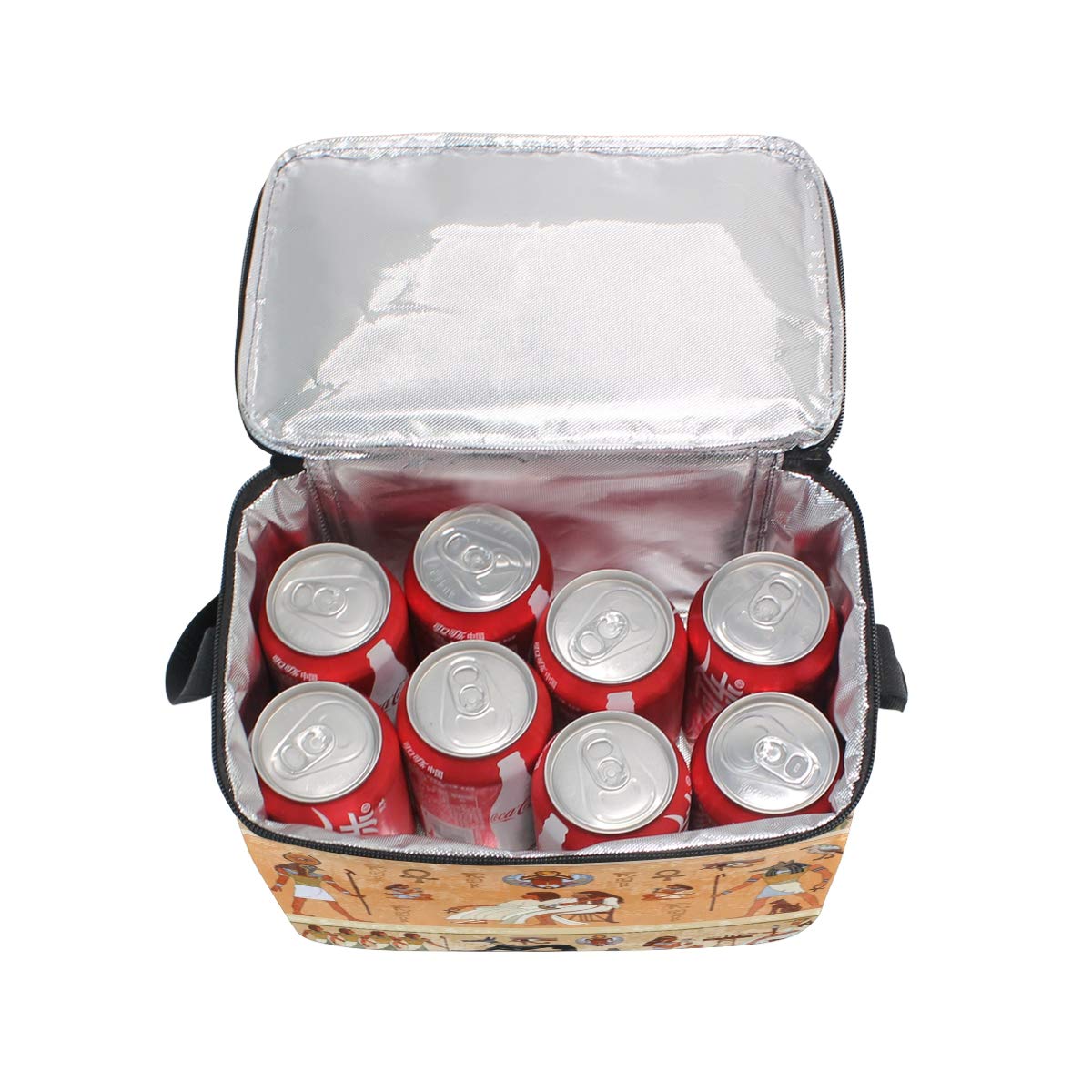 Hunihuni Antiguo Egipto Bolsa de almuerzo aislada portátil bolsa ...