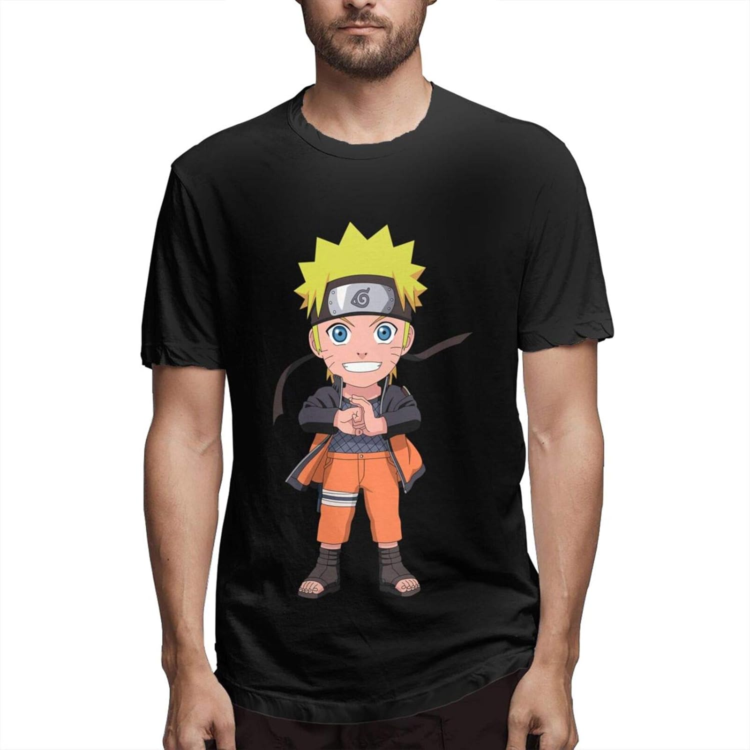 2018 Mens T shirt Naruto black&white ushiha sasuke manga anime japan akatsuki T Shirt Black-in T 