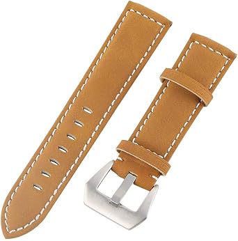 Correa de Reloj de Piel auténtica de 18 mm en Tono café ...