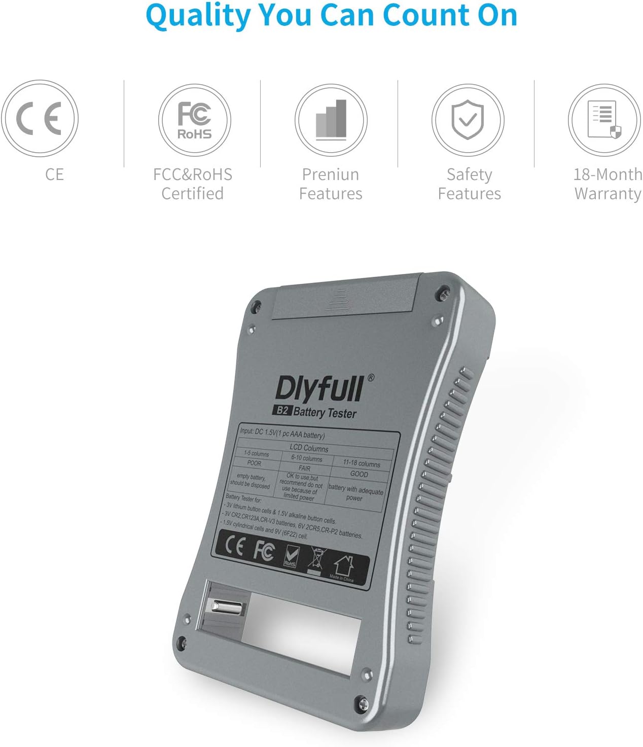 Dlyfull Universal Battery Tester with LCD Display - Image 5