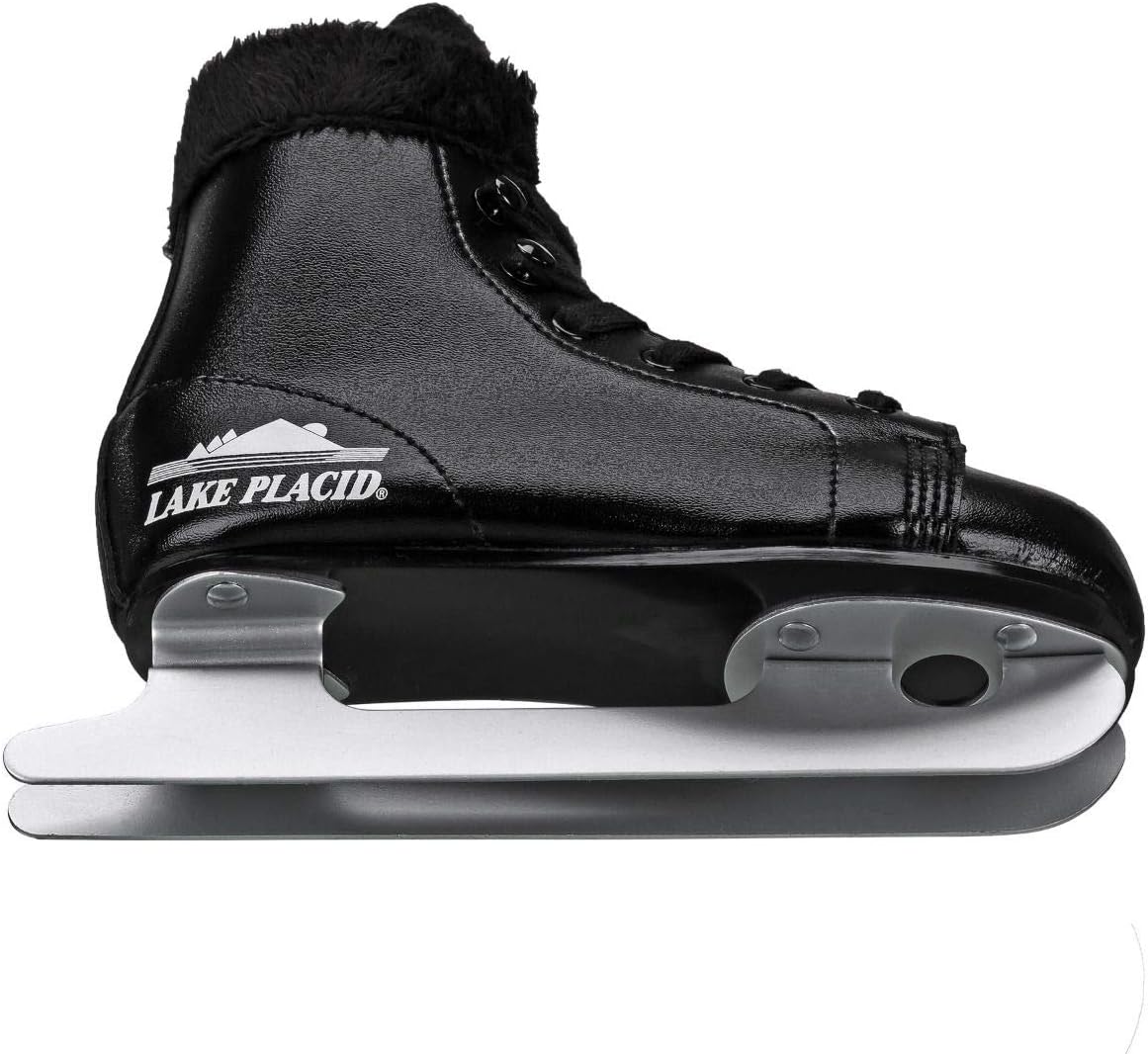 Lake Placid Starglide Boy's Double Runner Figure Ice Skate, Black : Sports & Outdoors