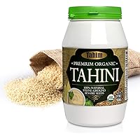 Tahim 17.6 oz Organic Tahini Vegan Paste Premium Ground Sesame Seeds Gluten Free 100% Pure Sesame Extra savings 11% more…