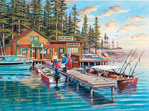 SunsOut Rainy Lake 300 pc Jigsaw Puzzle