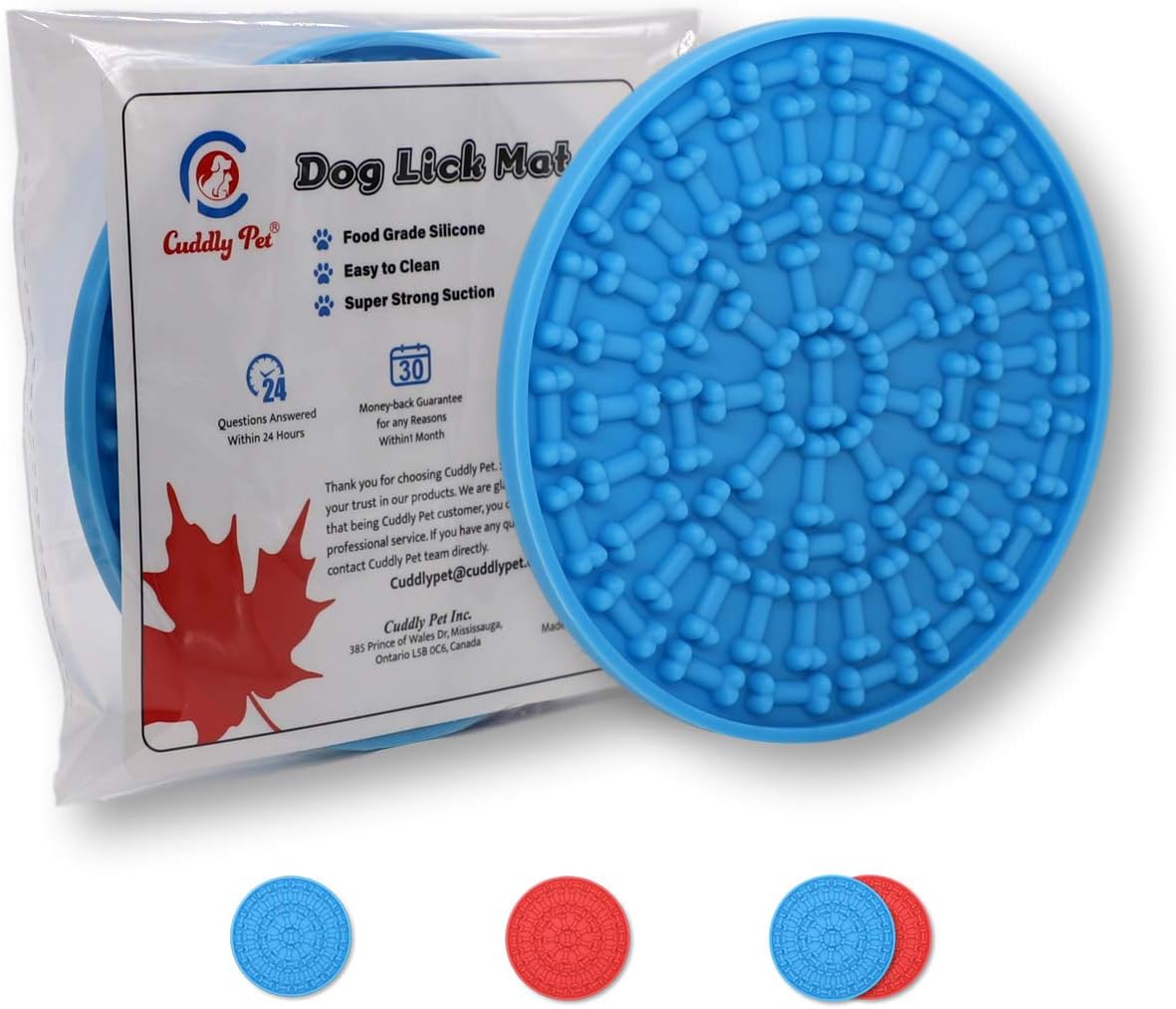 CUDDLY PET®, Dog Lick Mat, Silicone Slow Feeder Lick Pad, Dog Grooming