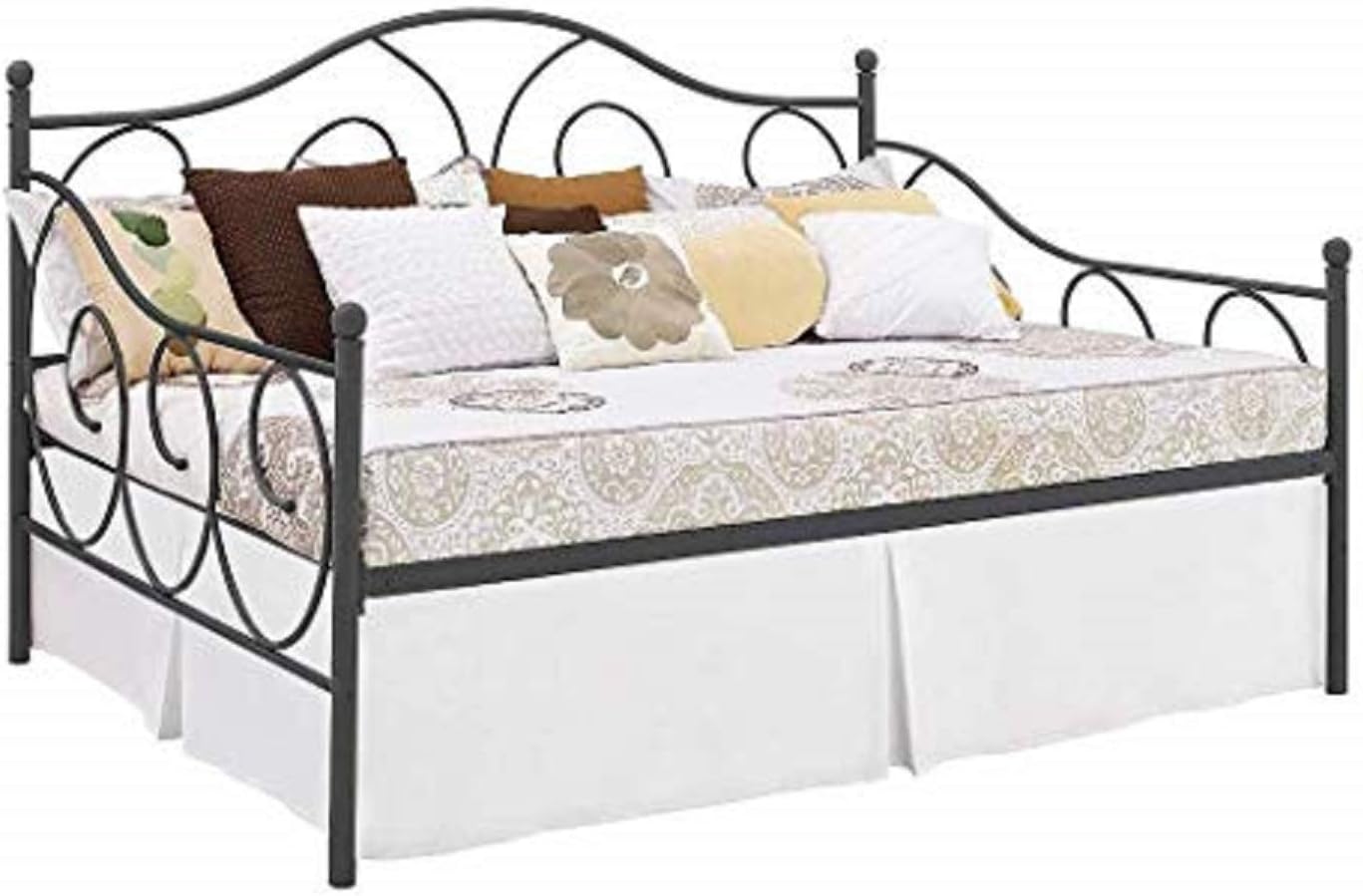 Pleated Bed Skirt with Split Corners for Daybeds Three