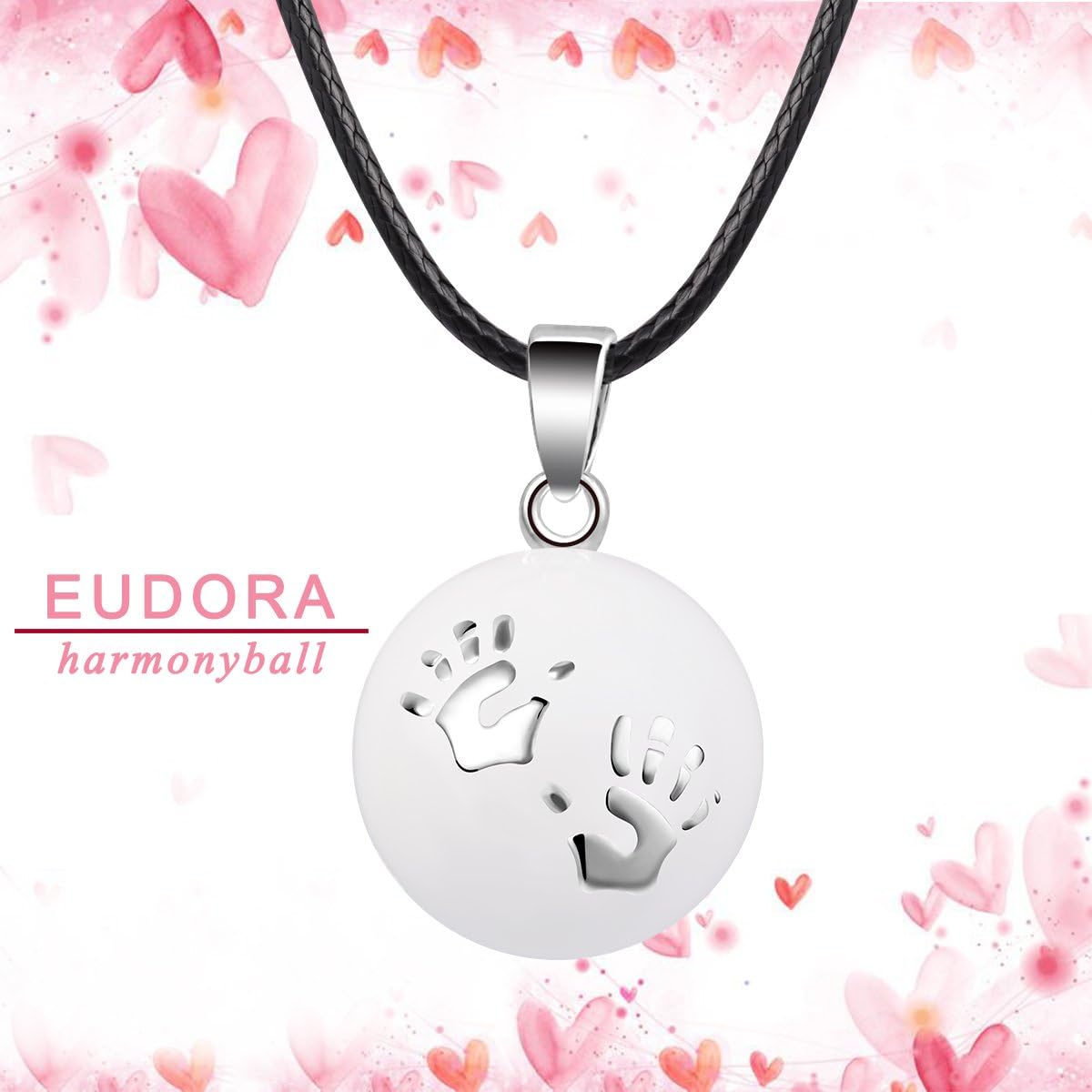 Eudora Harmony Ball Bola De Grossesse Boule Mains De Bebe Sons Collier Femme Pendentif Bola Avec Maternite Femmes Cadeau 114 Cm 76 2cm Colliers Bijoux Mkyra Org