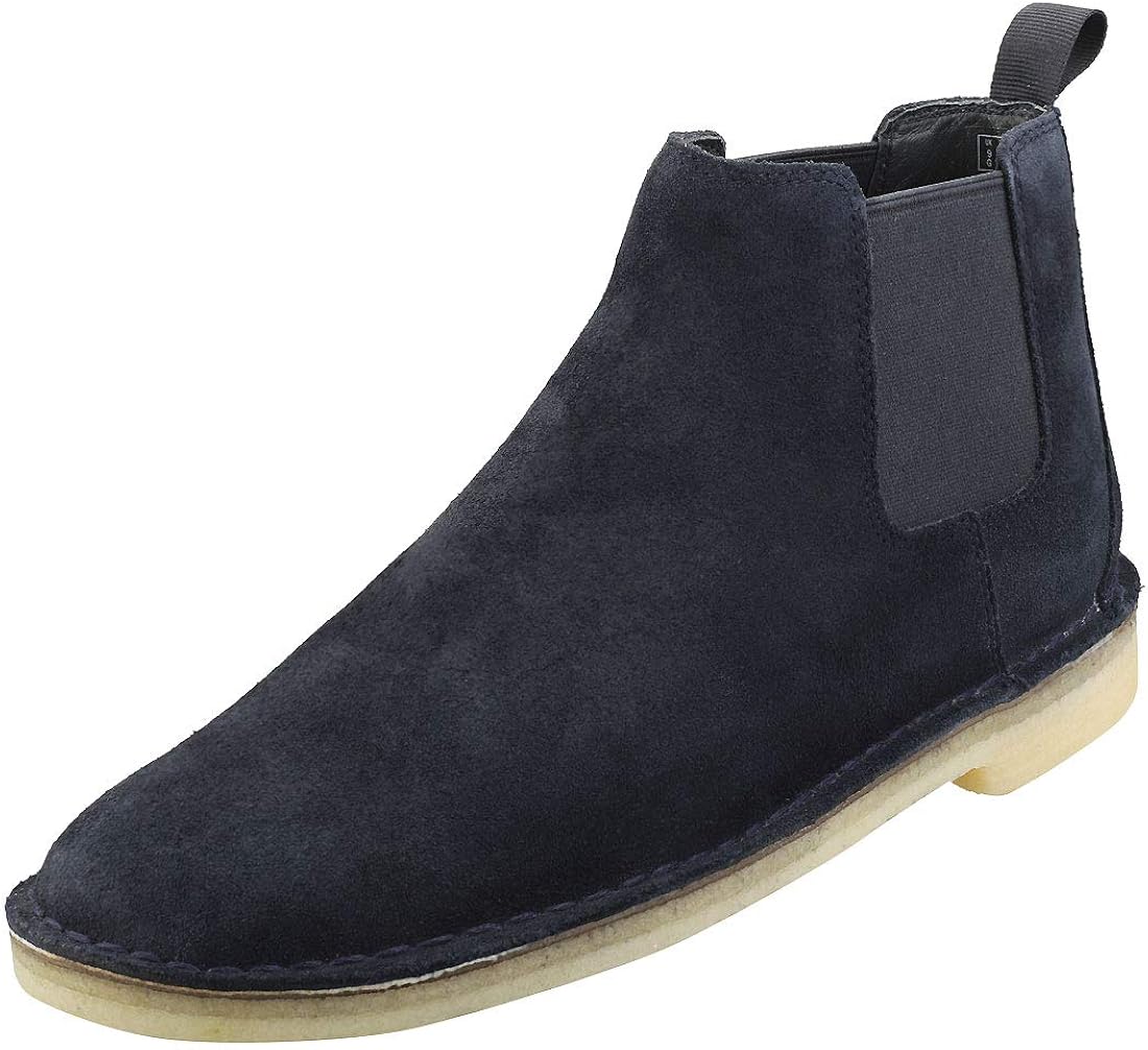 clarks mens suede chelsea boots