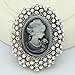 YAZILIND Vintage Cameo Queen Lady Brooch Jewelry for Wedding