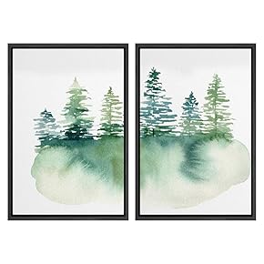 SIGNWIN 2 Piece Framed Canvas Wall Art Nordic...