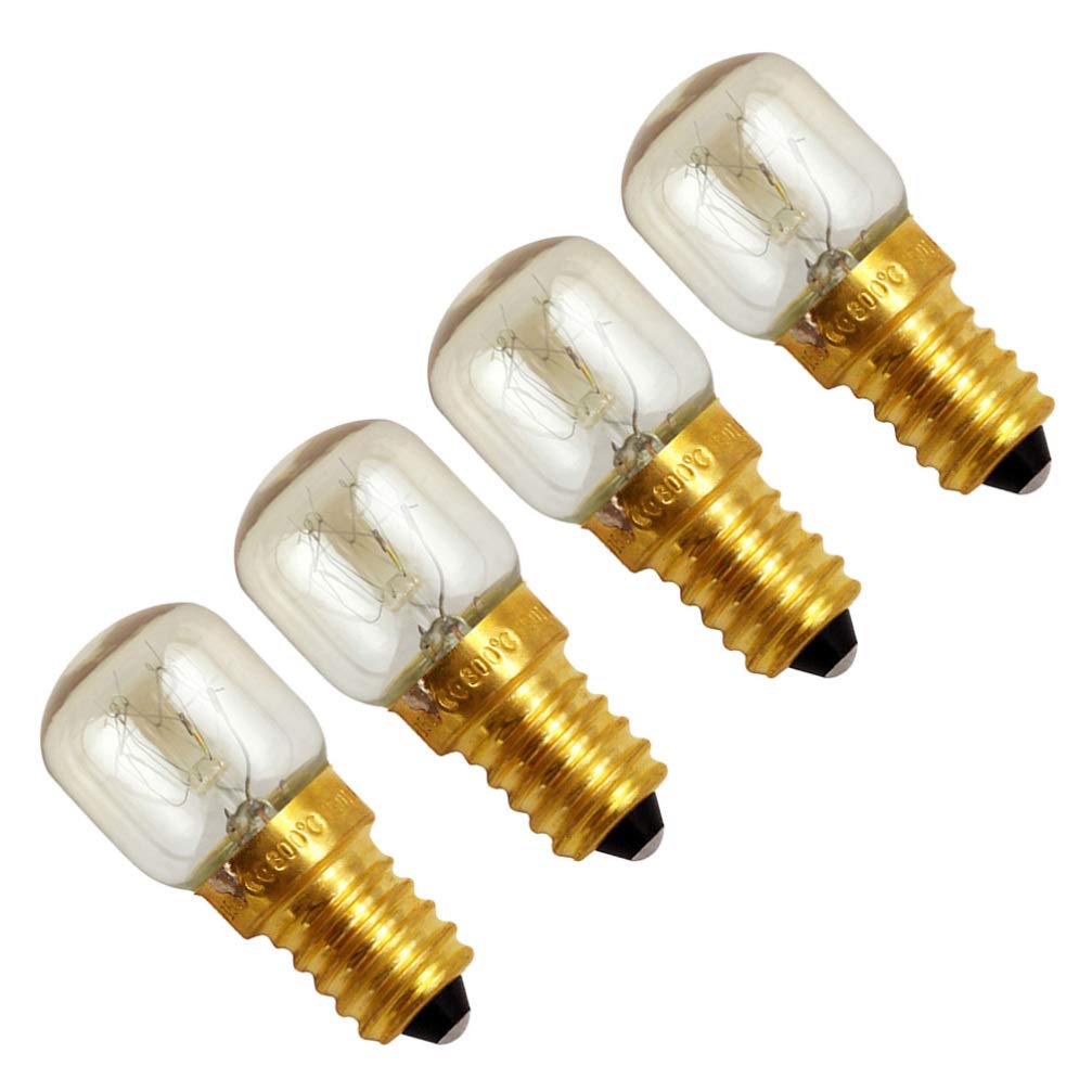 Uonlytech 4 piezas bombilla de horno e14 300 grados celsius bombilla de