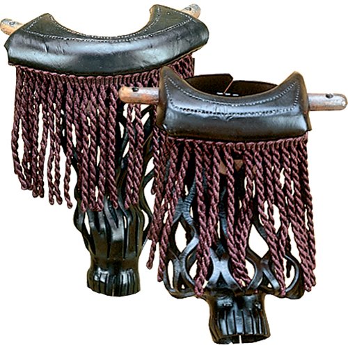 ActionFringe Leather Pocket for Pool Table (Set of6), Dark Brown