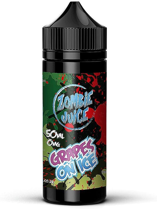 Zombie Juice E-Liquid 3 x 100ml (300ml) Grapes on Ice e Liquid | Strong E-Liquid Flavour Made from Premium UK Vape Ingredients | Vape Juice for Electronic Cigarette, E Shisha or Sub Ohm Tanks