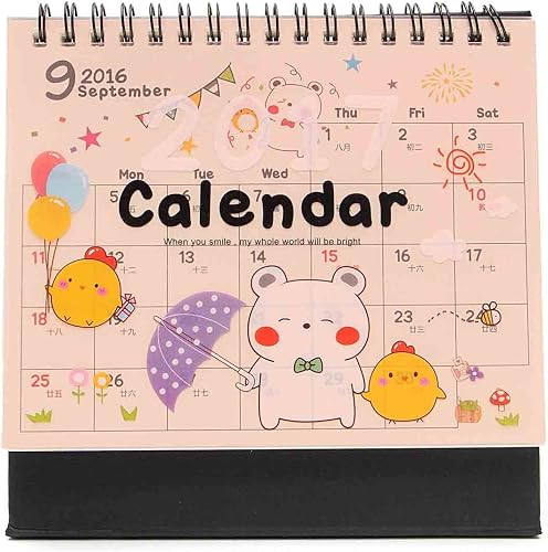 Download KING DO WAY 2017 Calendrier De Table Bureau Maison Desk Calendar Avec Matte Film Poussin PDF