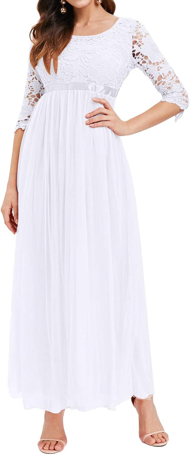Auxo Damen Abendkleider Lang Kleid Langarm Ballkleider Lang Maxikleider Lose Cocktailkleid Abendkleider Bekleidung Ayurvedanetworkbhu Com