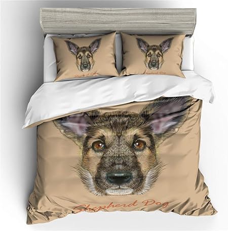 Stillshine Parure De Lit Enfants Fille Husky Bouledogue