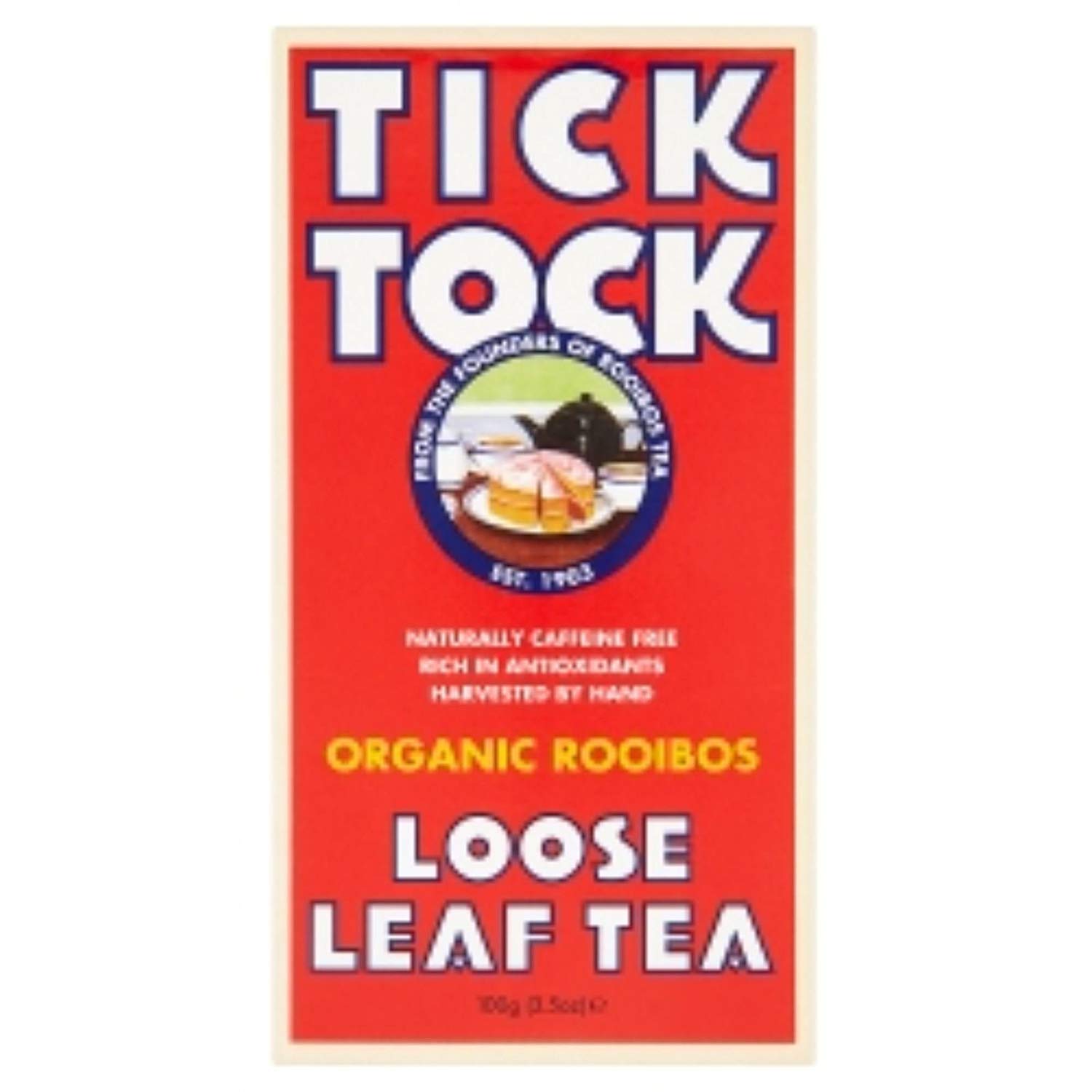 Tick Tock Organic Rooibos Loose Leaf Tea 100g Amazon.co.uk Health