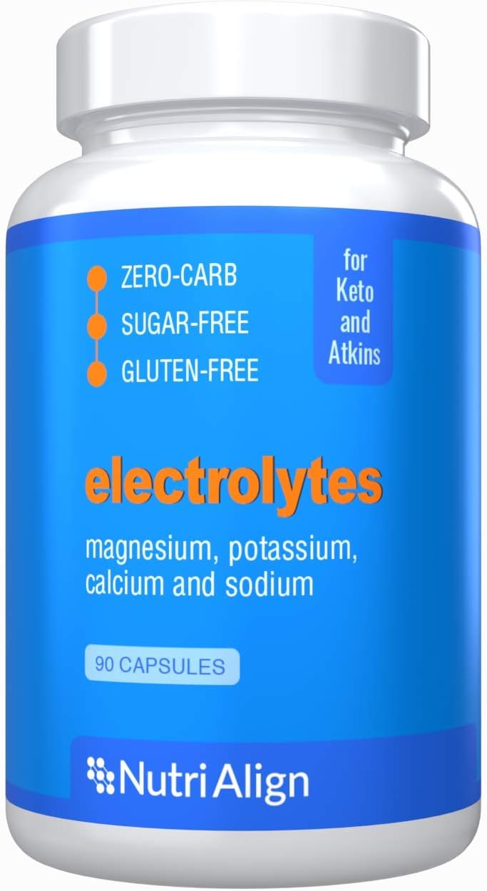 Amazon Com Nutri Align Keto Electrolytes Magnesium Potassium Calcium Sodium Maintain Healthy Electrolytes Balance For Smooth Keto Adaptation Sugar Free Gluten Free Zero Carb 90 Capsules Health Personal Care