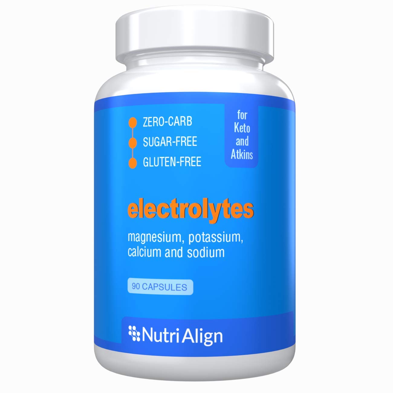 Keto Electrolytes Capsules Magnesium, Potassium, Calcium, Sodium. For