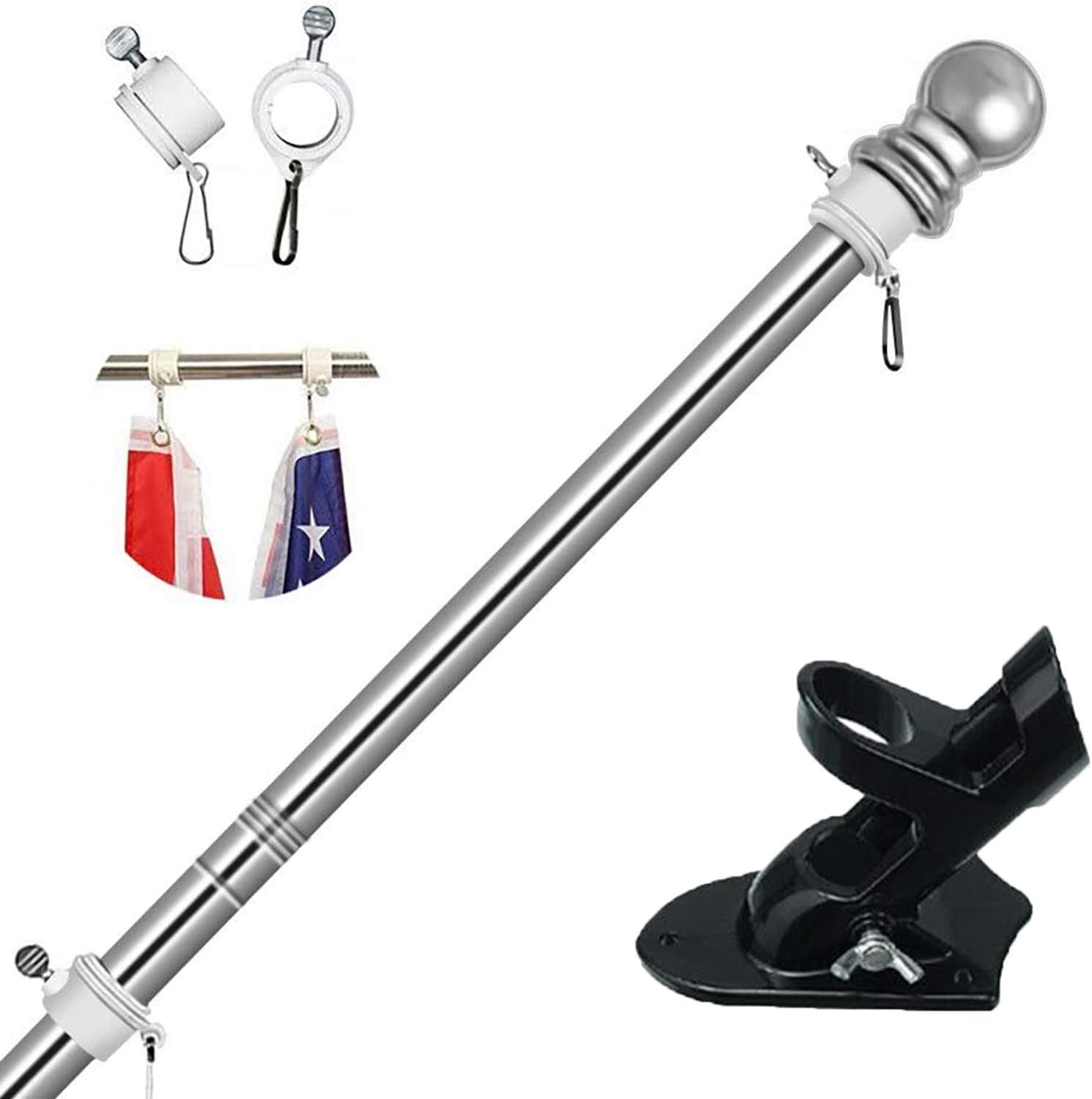 TALITARE Flag Pole with Bracket, 6FT Flagpole Kit American