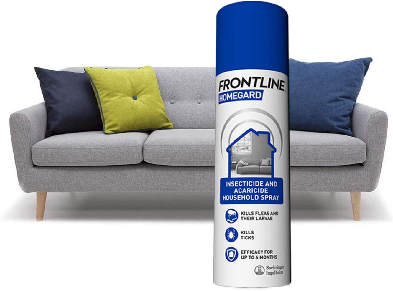 FRONTLINE HomeGard Flea & Tick Household Spray - 500 ml, White, 500 ml (Pack of 1) - Image 3