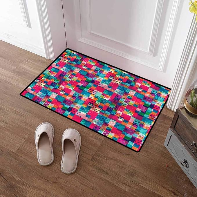 Amazon.com : Custom&blanket Door Mat Inside Geometric Large Front Door