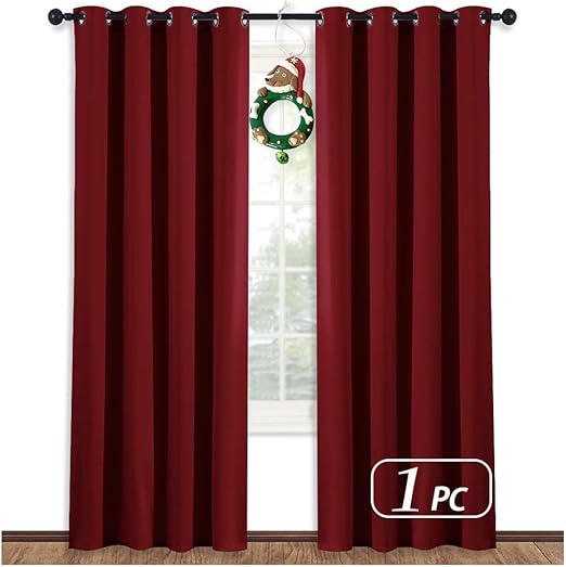 Amazon Com Nicetown Burgundy Curtains For Living Room Burgundy