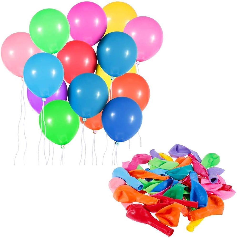 Party Balloons 12 Inch Coloured Latex Balloons Colorful Color 100Pcs Birthday Balloons