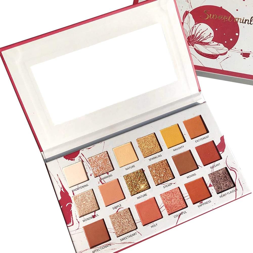 Waterproof Eyeshadow START MAKERS Matte Shimmer Glitter Pressed Pearl Highly Pigmented Blending Powder Eye Shadow Makeup Pallet