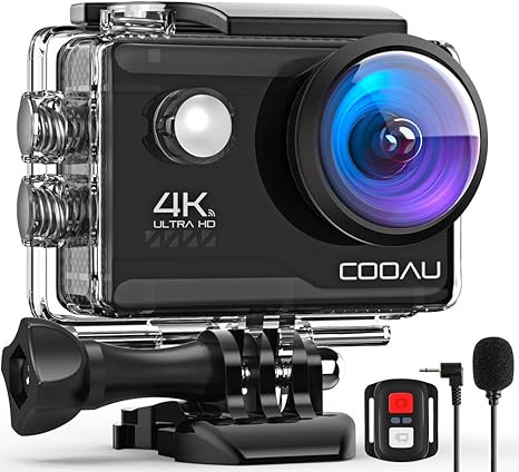 COOAU Sports Camera,Webcam,4K WiFi 20MP 40M Water Submersible ...