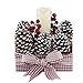 Supla 10 PCS Natural Pinecones Medium Frosted Pine Cones Ornaments Real Preserved Pine Cones - Dried -3