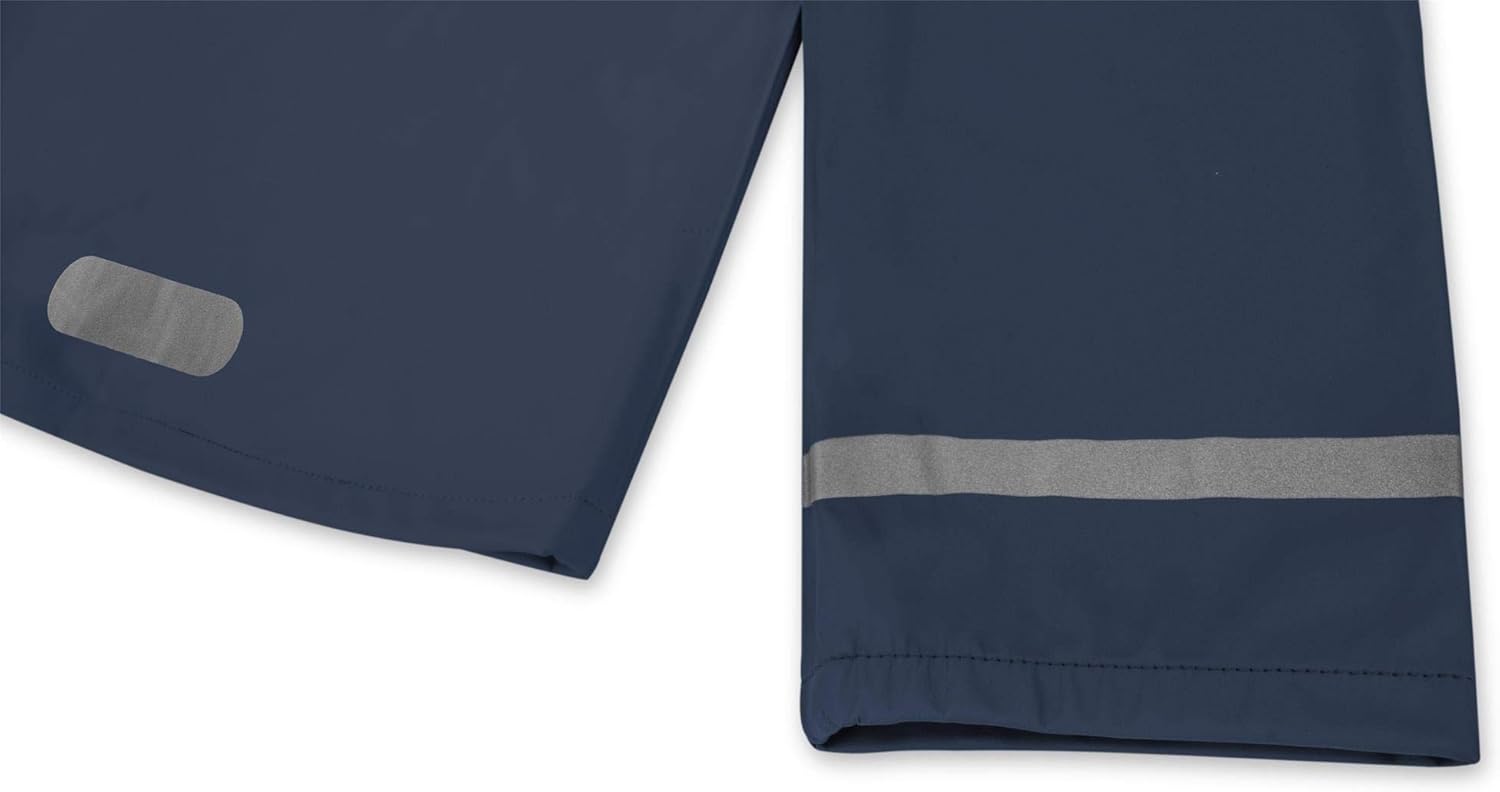 5000 mm mit 3M/&trade; Scotchlite/&trade; Reflektoren und 2-Wege-Stretch Farbe Navy Gr/&ouml;/&szlig;e XL-158//164 Wassers/&auml;ule normani Kids Kinder Regenjacke mit Kapuze Regenmantel mit Einschubtaschen f/&uuml;r Jungen und M/&auml;dchen