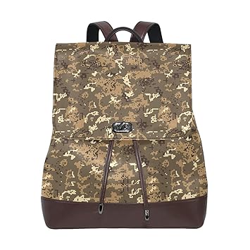 Amazon.com: Mochila Russe de piel marrón desierto digital ...