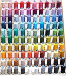 Amazon.com: 100-cone Rayon Embroidery Thread Kt - 100