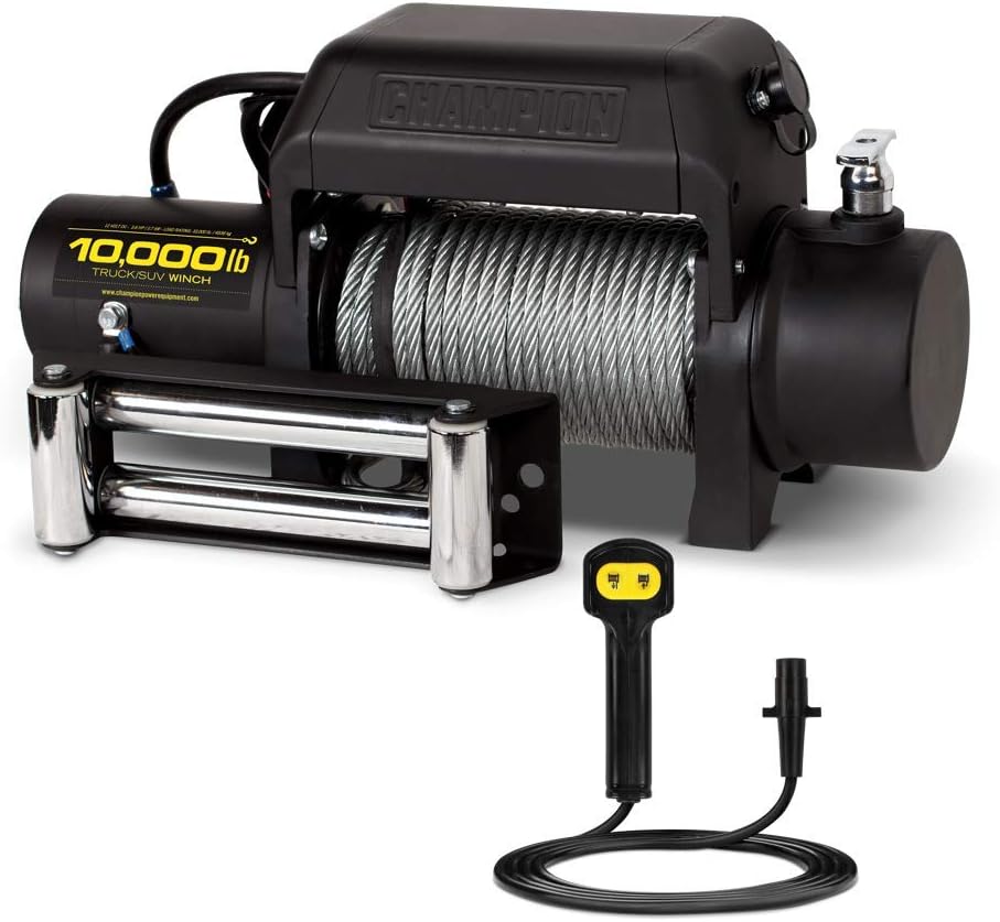 Champion Power Equipment 11008 Power Winch Kit 10000 lb. Capacity