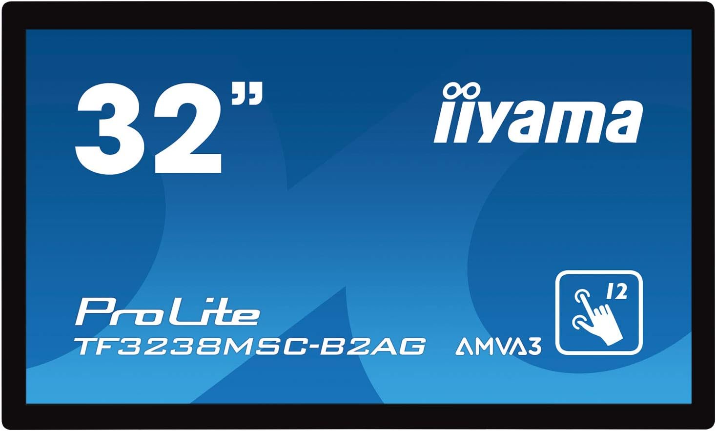 Iiyama 32inch 12pt Open Frame PCAP The Full HD (1920x1080), TF3238MSC-B2AG (The Full HD (1920x1080) AMVA3 Panel, 24/7 Operation, VGA, DVI, 2X HDM)