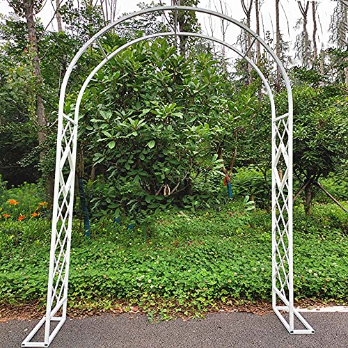 LYBC Rosenbogen Torbogen Rankhilfe Pergola Spalier,Schwarz,Weiß,für Kletterpflanzen,Rosen,Garten,Pergola,Wetterfest… – Bild 6