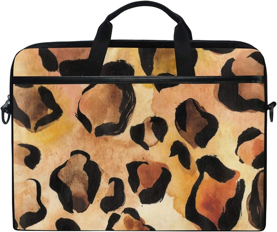 leopard print lightweight suitcase