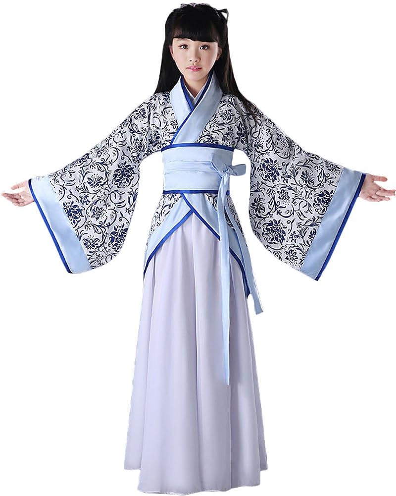 Blcswan Girls Chinese Ancient Han Dynasty Costume Dress Halloween Cosplay
