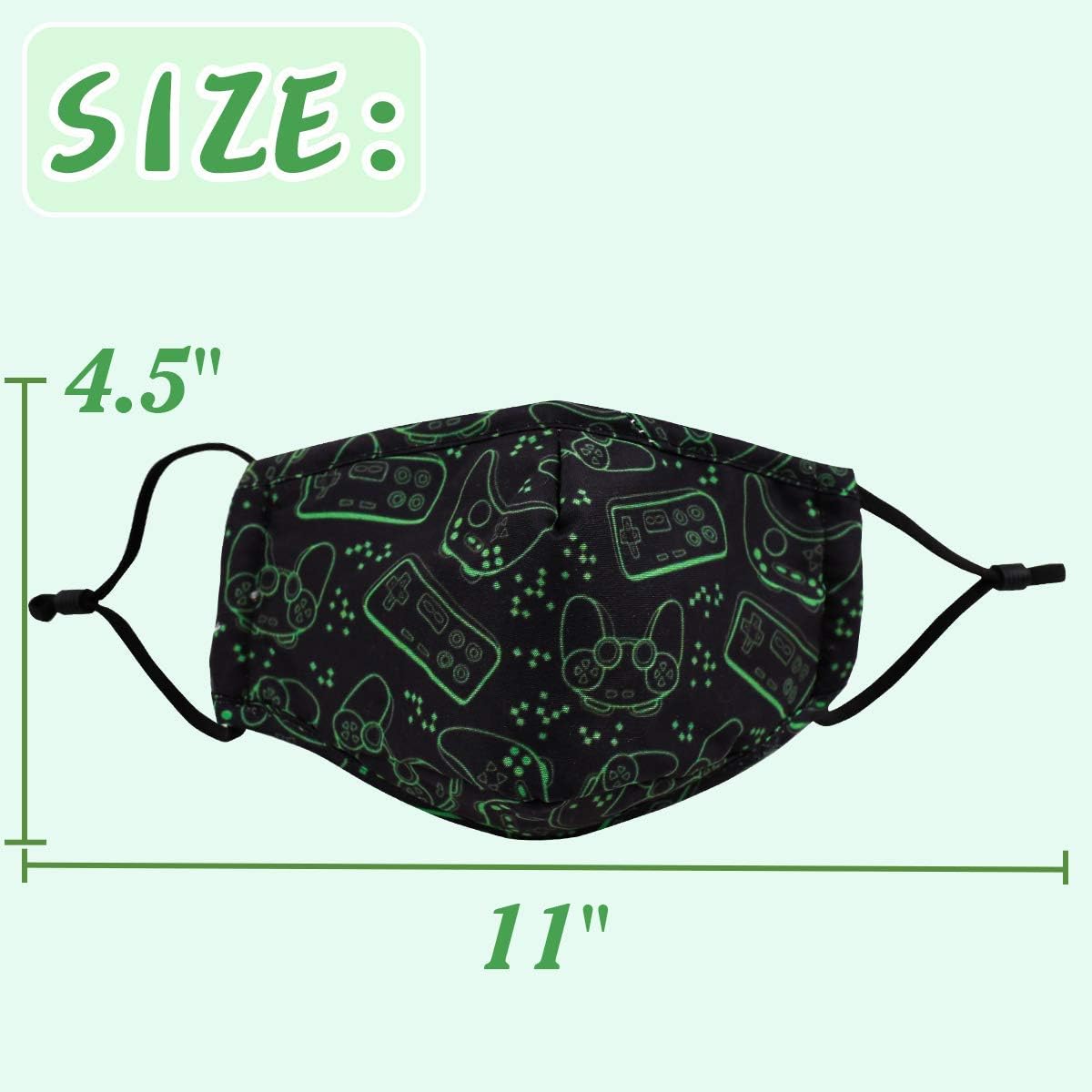 Kids Fabric Balaclava Bandana Cover, Reusable Washable Mask, Toddler Protection Protective Adjustable Headwear, Game Box Cotton Fashion Cloth for Face Toddler Protection Gifts for Girls Boys : Sports & Outdoors