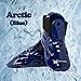 whistlekick Karate Sparring Foot Gear for Karate/Taekwondo Martial Arts Industry Best Warranty - No Toe Strap Arctic, Blue (Adult, X-Large)
