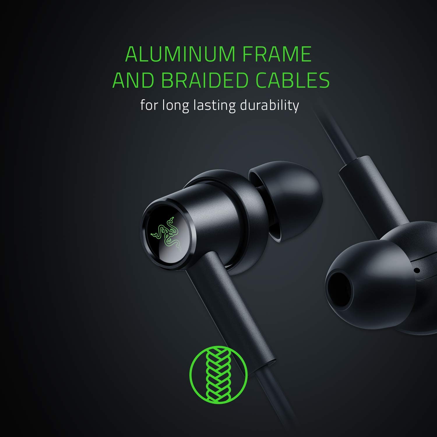 Razer Hammerhead Duo Wired Earbuds Custom Tuned Dual Driver Technology In Line Mic Volume Control Aluminum Frame Braided Cable 3 5mm Headphone Jack Matte Black Buy Online In Cayman Islands